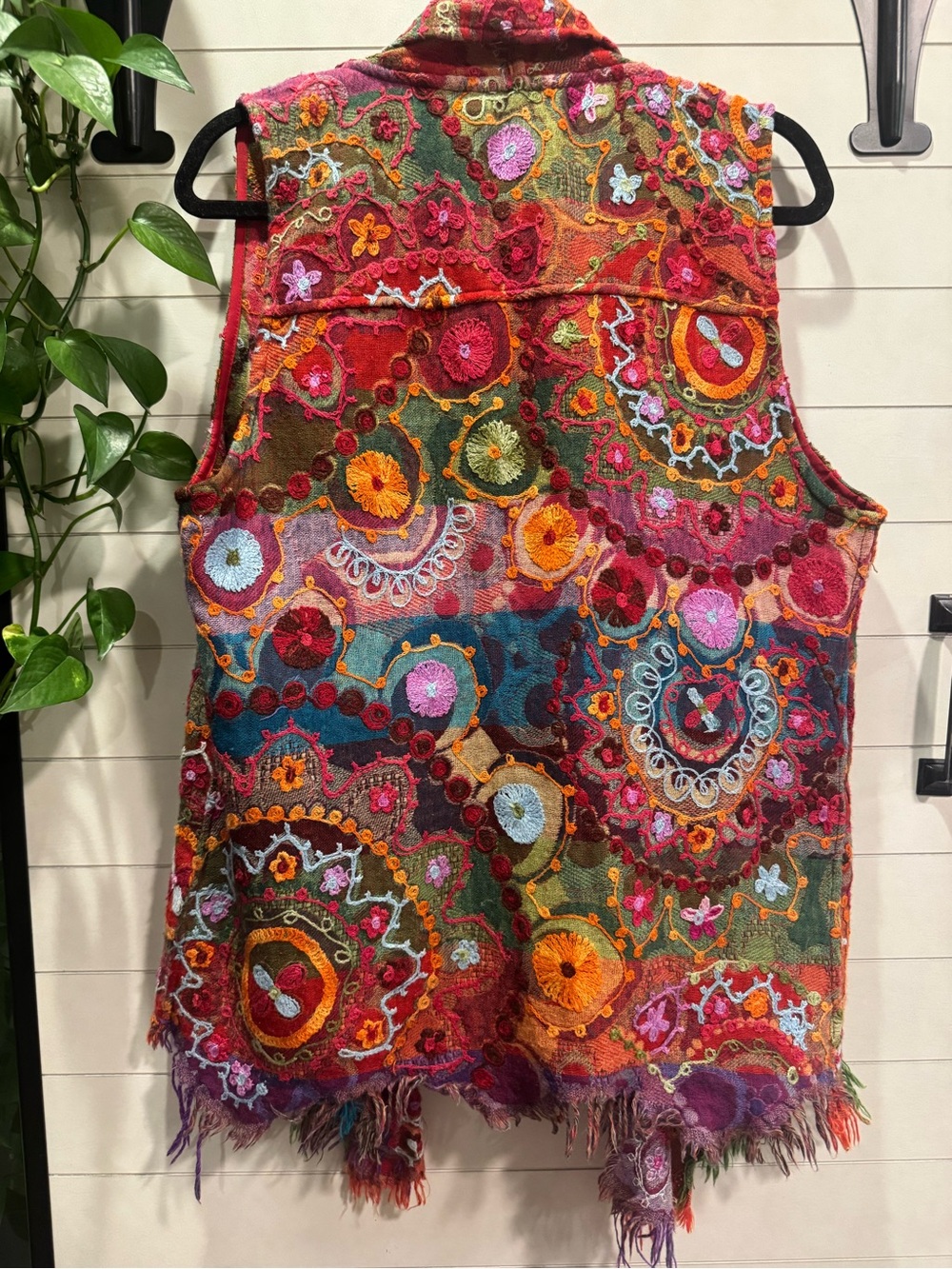 Any Multicolor Embroidered Bohemian Wrap - Picture 2 of 4